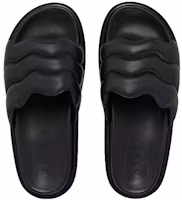 Shop MARNI 皮革 波浪形 露趾 時尚涼鞋 男款 黑色