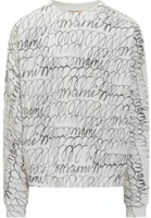 Marni White Crewneck Pullover Sweatshirt with Front Graphic Print POIZON24062190 Marni White Crewneck Pullover Sweatshirt with Front Graphic Print POIZON24062190
