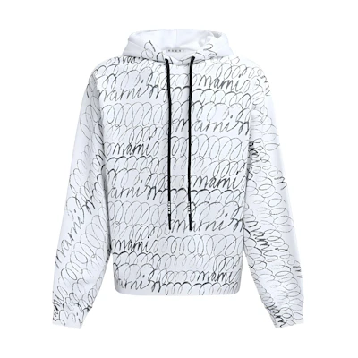 MARNI White Hoodie with Solid Color Letter Print Pullover Design FUMU0073P8-USCU87-L1W02