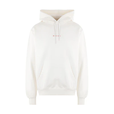 MARNI White Logo Print Crewneck Long-Sleeve Sweatshirt FUMU0074PPUSCW96-WHITE