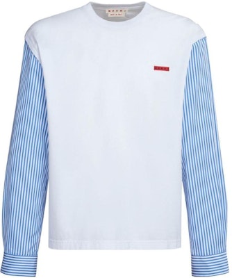 MARNI White Striped Crewneck Long-Sleeve Sweatshirt HUMU0252Q-XUTC017-00W01 Buy MARNI White Striped Crewneck Long-Sleeve Sweatshirt HUMU0252Q-XUTC017-00W01