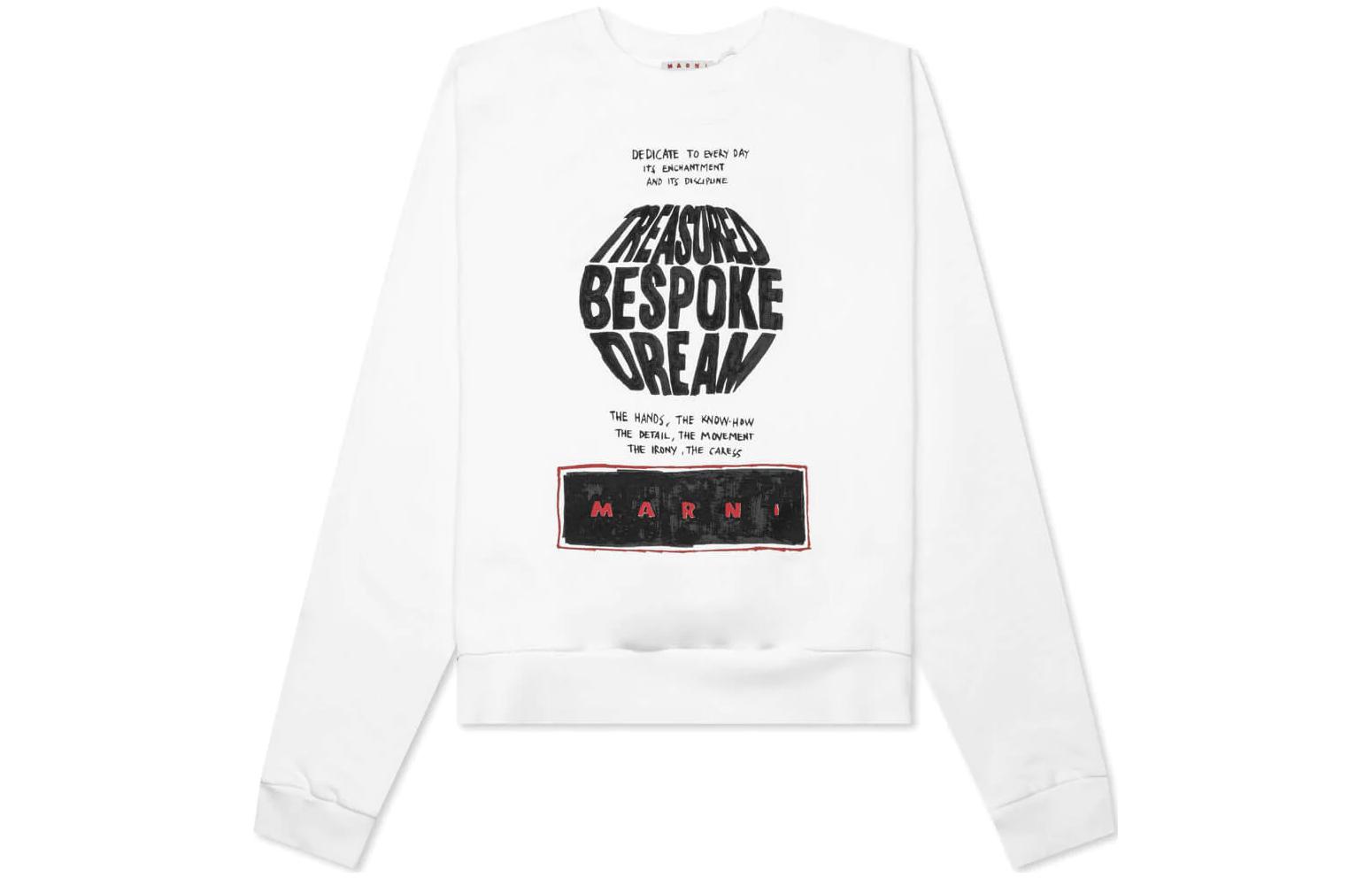 Marni White Zip-Up Jacket with Stand Collar and Badge Patch Design JUMU0155UX-UTC311-00W01