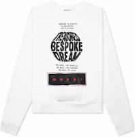 Marni White Sweatshirt with Letter Print and Crew Neck Design USCV85FUMU-0074PC-BEW03 Marni White Sweatshirt with Letter Print and Crew Neck Design USCV85FUMU-0074PC-BEW03