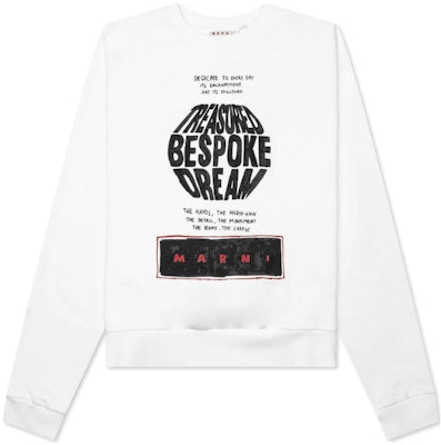 Marni White Sweatshirt with Letter Print and Crew Neck Design USCV85FUMU-0074PC-BEW03 Buy Marni White Sweatshirt with Letter Print and Crew Neck Design USCV85FUMU-0074PC-BEW03