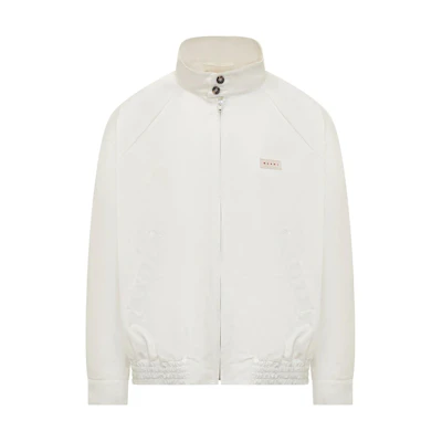 MARNI No Vacancy Inn SS23 Graphic Print Oversized Hoodie White () FUMU0067PBUSCV33BSW04