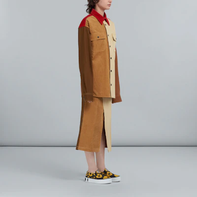 MARNI x Carhartt WIP 男女同款標誌拼接單排扣卡其外套 CAMA031301UTX00400M37 Purchase MARNI x Carhartt WIP 男女同款標誌拼接單排扣卡其外套 CAMA031301UTX00400M37