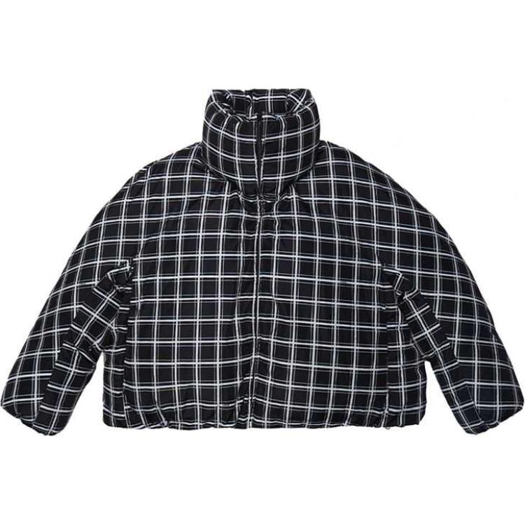 MARNI x Dingyun Zhang Black Checked Oversized Down Jacket  Black Coat. PIMU0030Y0-UTN909-BCN99