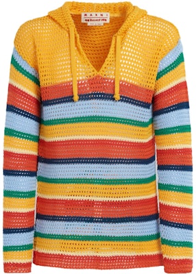 MARNI x No Vacancy Inn SS23 Colorful Striped Knit Hoodie Orange. GCMG0326Q0UFCB1600X99 Order MARNI x No Vacancy Inn SS23 Colorful Striped Knit Hoodie Orange. GCMG0326Q0UFCB1600X99