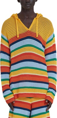 MARNI x No Vacancy Inn SS23 Colorful Striped Knit Hoodie Orange. GCMG0326Q0UFCB1600X99 Purchase MARNI x No Vacancy Inn SS23 Colorful Striped Knit Hoodie Orange. GCMG0326Q0UFCB1600X99