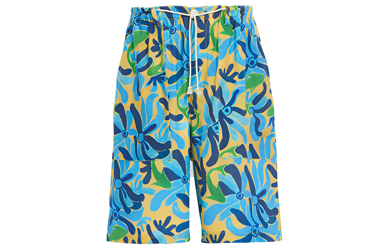 MARNI x No Vacancy Inn SS23 Floral Print Loose Fit Shorts  Multicolor. PUMU0229A1-UTL003-CFB39