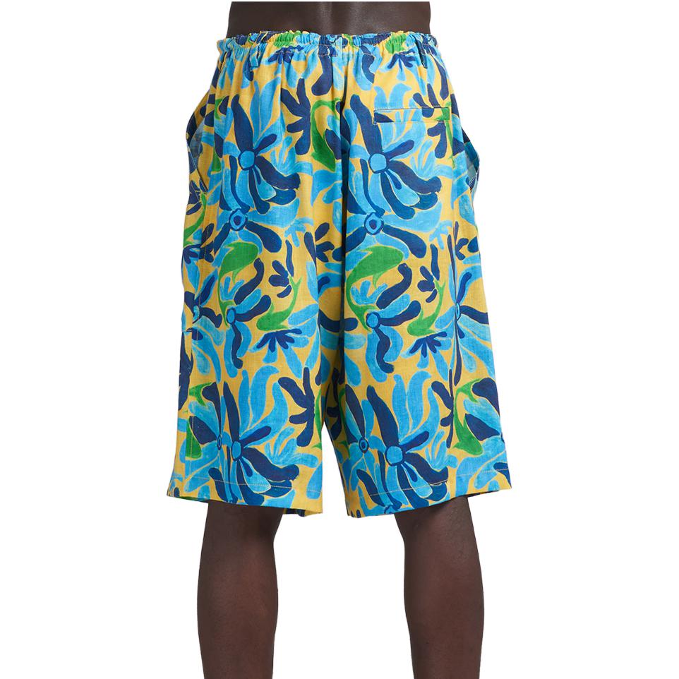 Shop マルニ x ノーバカンシーイン SS23 フローラルプリント ルーズフィットショーツ マルチカラー PUMU0229A1-UTL003-CFB39