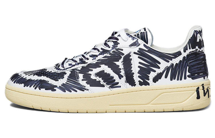 Marni x VEJA V-10 'Graffiti Print - Black White' VXMS3067BXV102000N99
