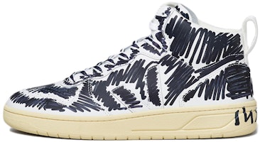Marni x VEJA V-15 'Black White Graffiti High-Top' VQMS3067BXV152000N99 Marni x VEJA V-15 'Black White Graffiti High-Top' VQMS3067BXV152000N99