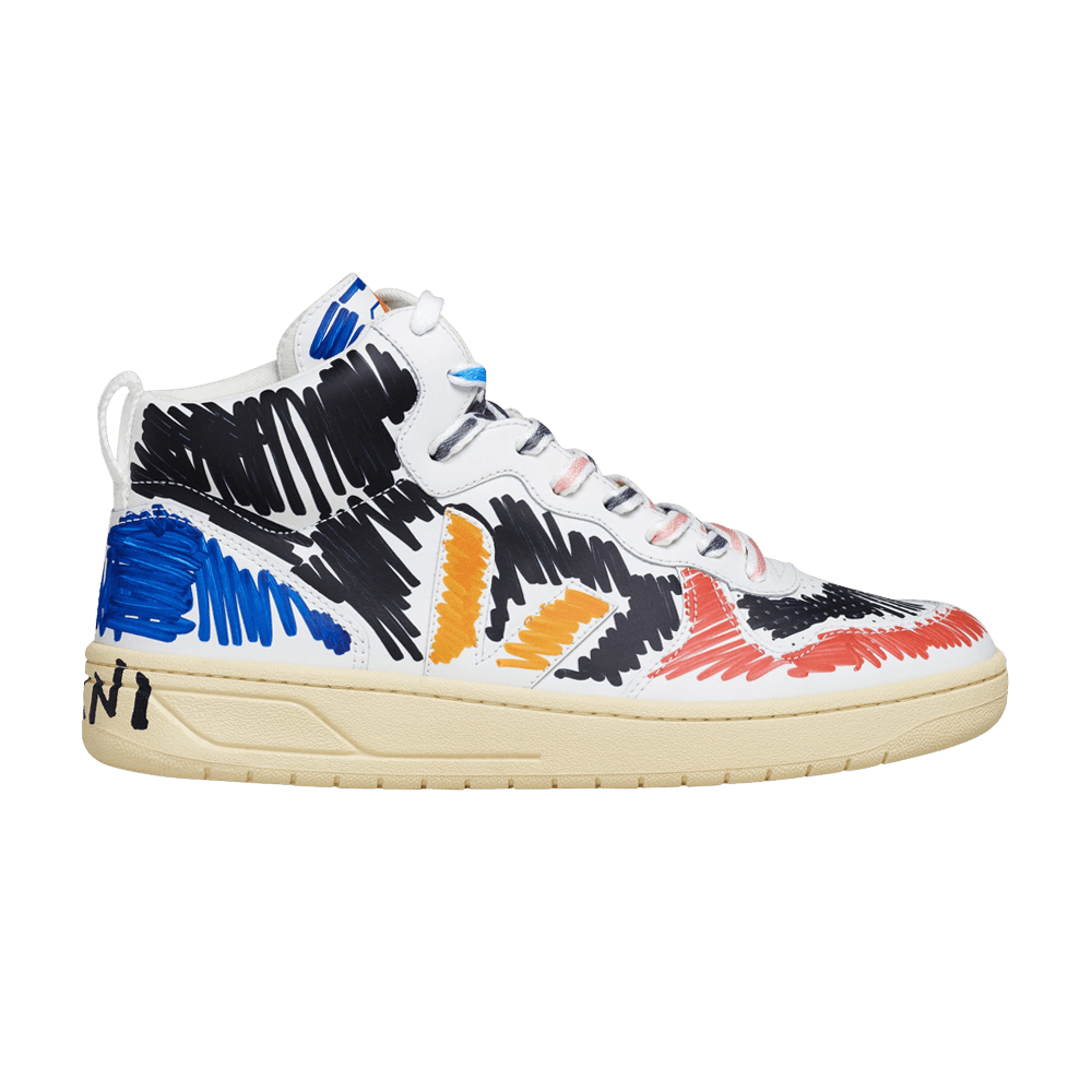 Marni x VEJA V-15 High 'Scribble' VQ0202884B