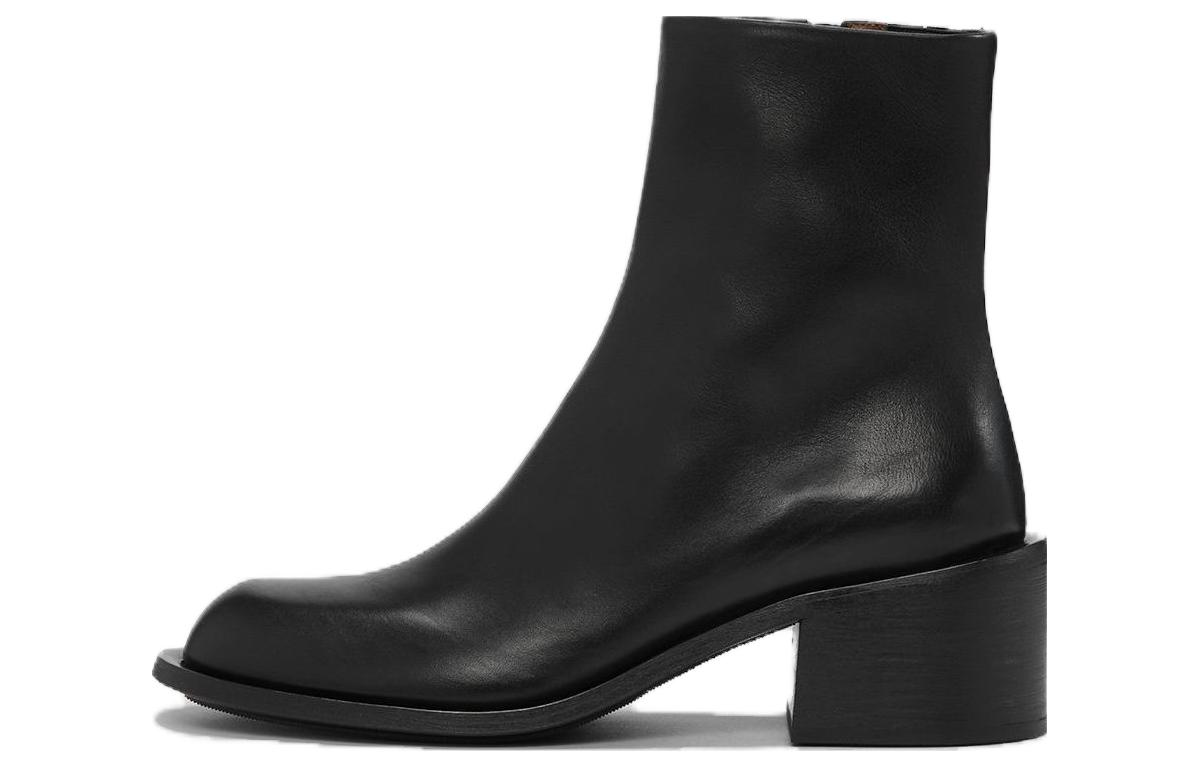Buy Marsèll Allucino 'Black Leather Zippered Ankle Boot' MM4406094666