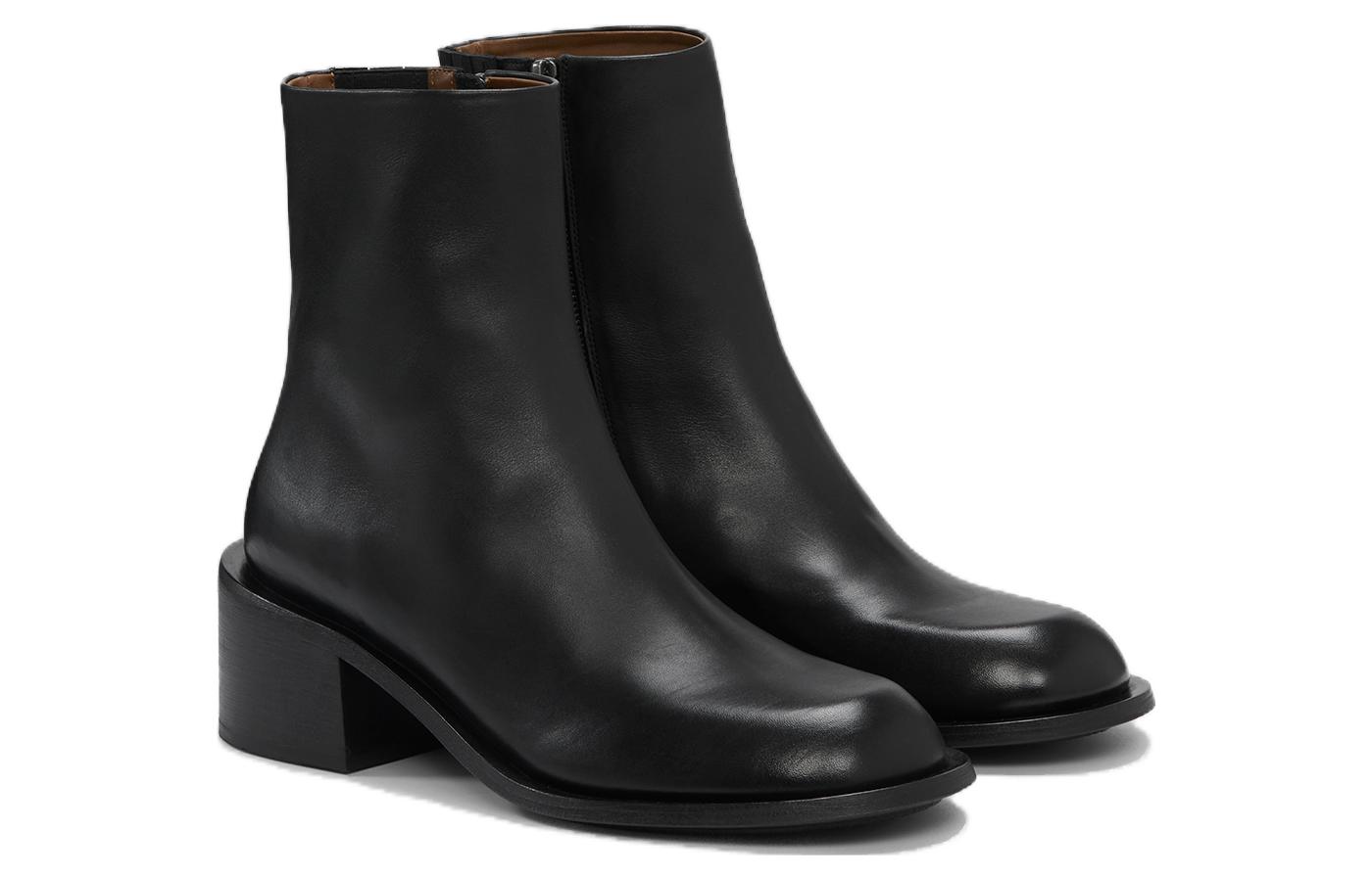 Marsèll Allucino 'Black Leather Zippered Ankle Boot' 圖 3