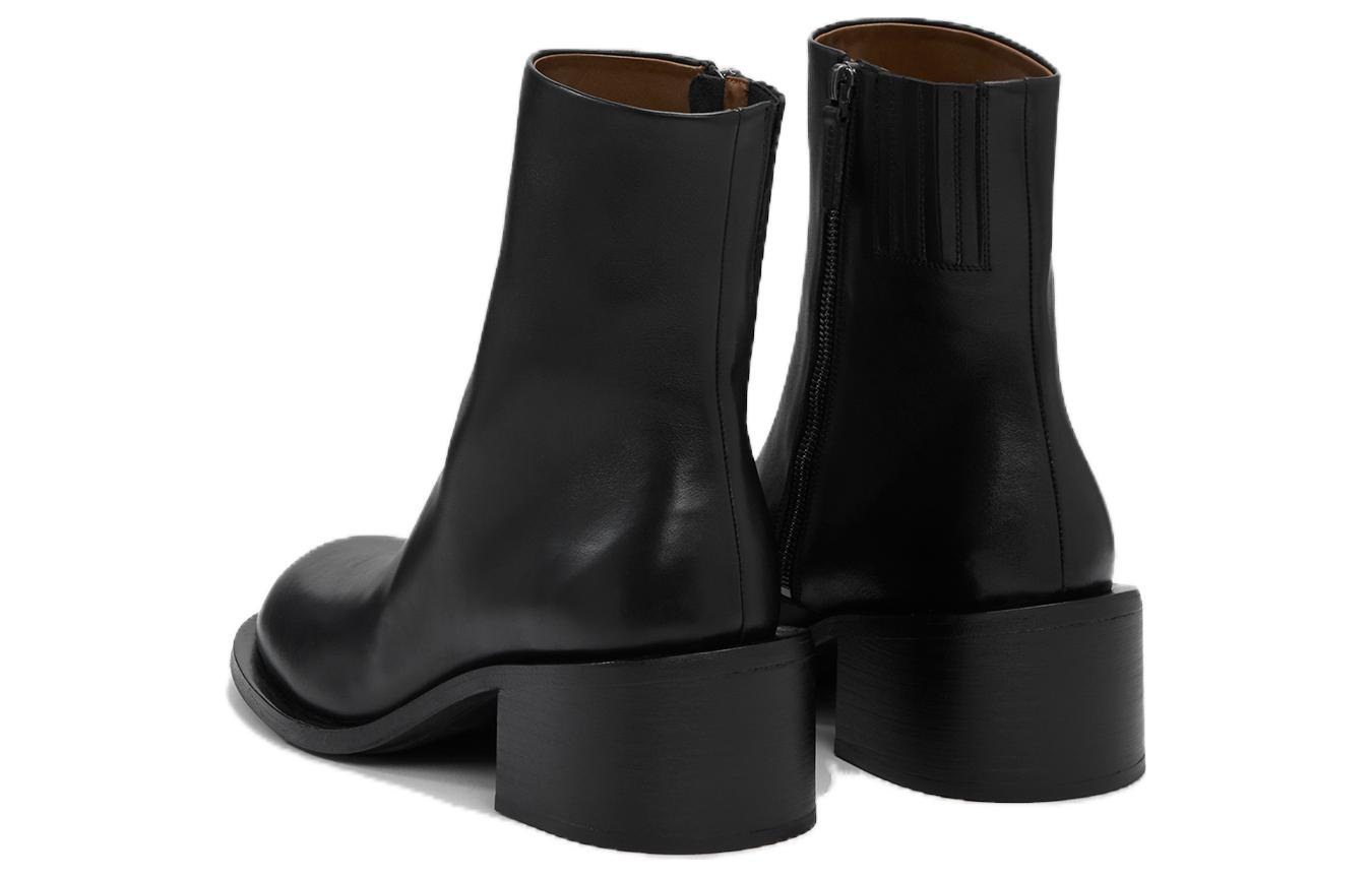 Marsèll Allucino 'Black Leather Zippered Ankle Boot' 圖 4
