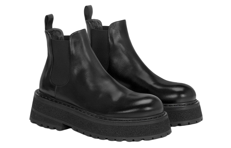 Marsèll Carretta Chelsea Boot 'Black Leather' 圖 3