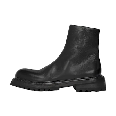 Marsèll Carrucola 'Black Leather Ankle Boot'