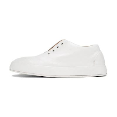 Marsèll Cassapelle 'White Round Toe Slip-On Low Top'
