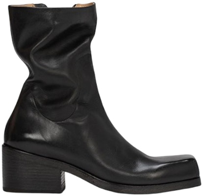 Marsèll Cassello 'Boot Kulit Hitam Square-Toe Ankle' MM4340193666 Order Marsèll Cassello 'Boot Kulit Hitam Square-Toe Ankle' MM4340193666