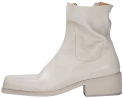 Marsèll Cassello 'White Leather Ankle Boot' MM4340193121 Marsèll Cassello 'White Leather Ankle Boot' MM4340193121