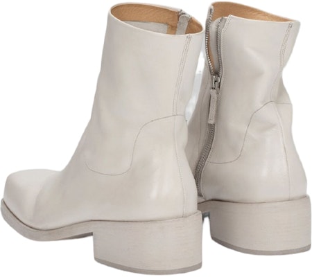 Marsèll Cassello 'White Leather Ankle Boot' MM4340193121 Shop Marsèll Cassello 'White Leather Ankle Boot' MM4340193121