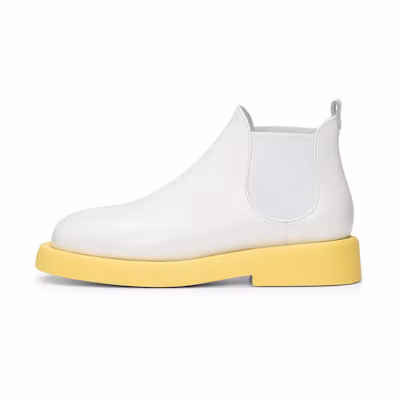 Marsèll Chelsea Boot 'White Yellow Fashion Leather'