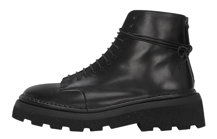 Marsèll Dentolone 'Black Leather Ankle Boot'