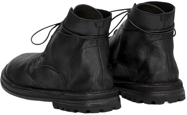 Marsèll Fungaccio 'But Kasut Kulit Hitam Lace-Up Buku Lali' MM2651260666 Shop Marsèll Fungaccio 'But Kasut Kulit Hitam Lace-Up Buku Lali' MM2651260666