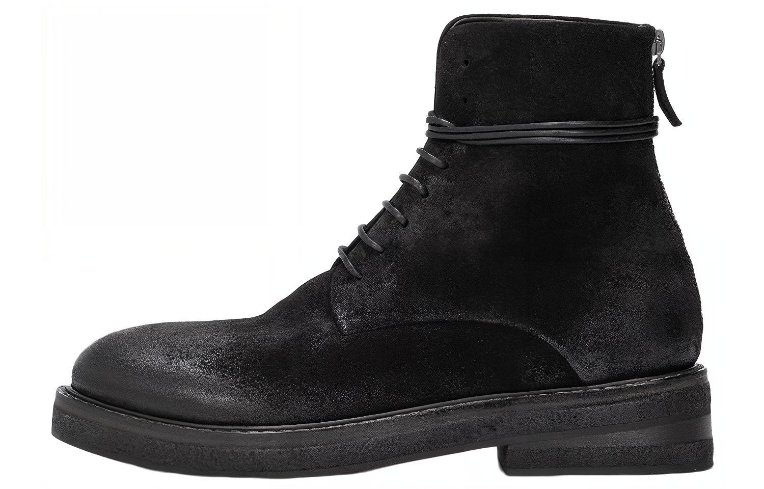 Marsèll High-Top Lace-Up Boot 'Black Suede' MM2961166666