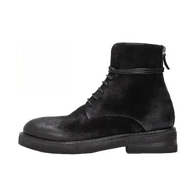 Marsèll High-Top Lace-Up Boot 'Black Suede'