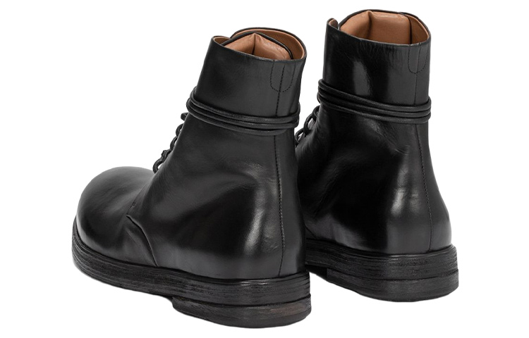Marsèll Lace-Up Ankle Boots 'Black Leather Fashion' 圖 4