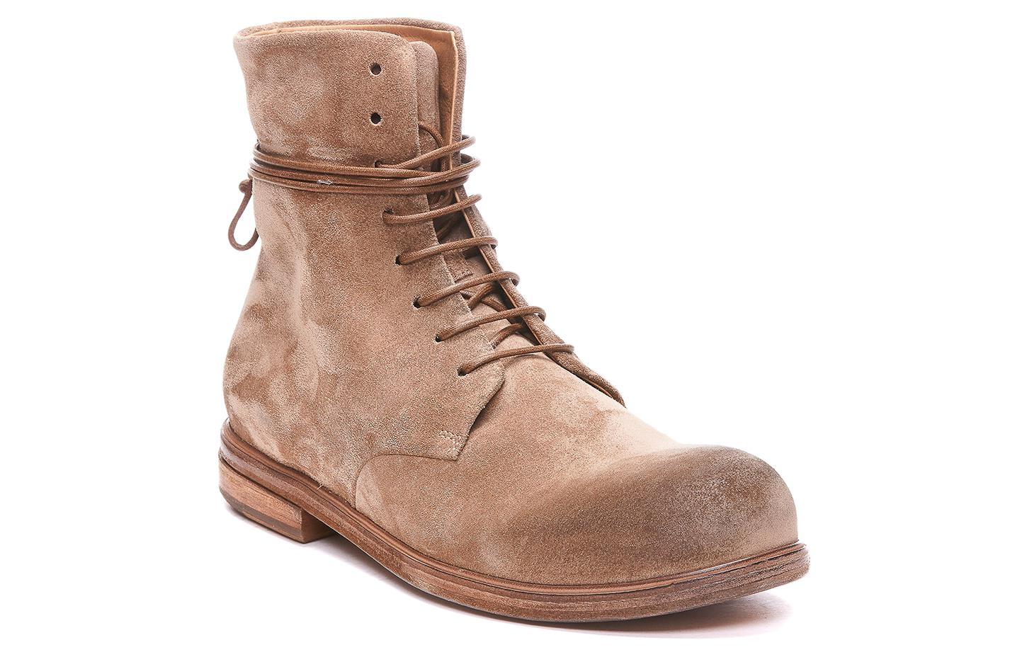 Marsèll Lace-Up Leather Ankle Boots 'Brown' 圖 2