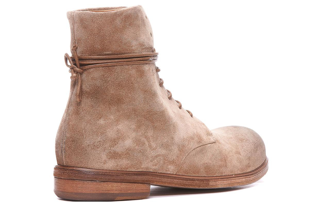 Marsèll Lace-Up Leather Ankle Boots 'Brown' 圖 4