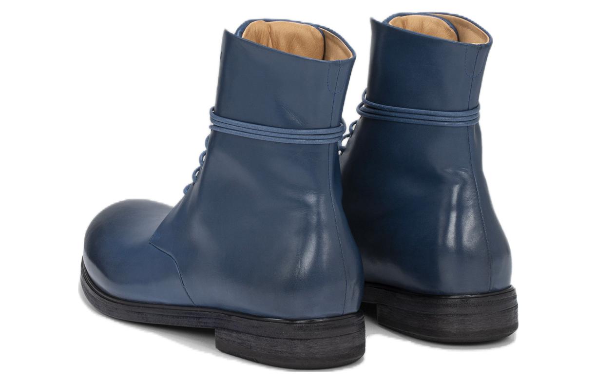 Shop Marsèll Leather Ankle Boot 'Simplistic Comfort Blue' MM4570193993