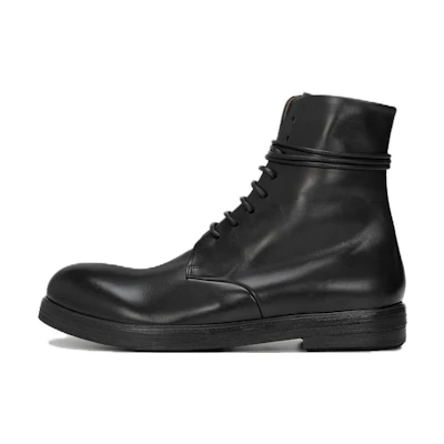 Marsèll Leather Ankle Boots 'CMFT Casual Black'