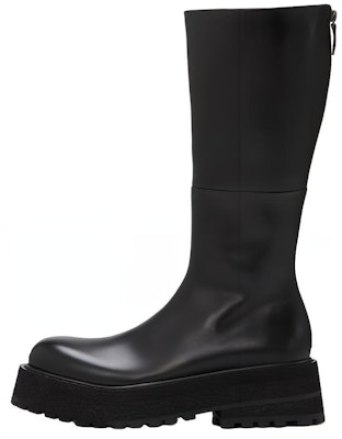 Marsèll Leather High-Top Boot 'Black Zip Fashion' MM4240118666 Buy Marsèll Leather High-Top Boot 'Black Zip Fashion' MM4240118666