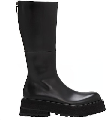 Marsèll Leather High-Top Boot 'Black Zip Fashion' MM4240118666 Order Marsèll Leather High-Top Boot 'Black Zip Fashion' MM4240118666