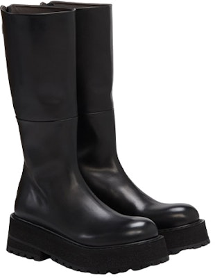 Bota Alta de Cuero Marsèll 'Negro con Cremallera de Moda' MM4240118666 Order Bota Alta de Cuero Marsèll 'Negro con Cremallera de Moda' MM4240118666