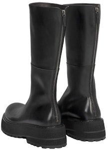Bota Alta de Cuero Marsèll 'Negro con Cremallera de Moda' MM4240118666 Shop Bota Alta de Cuero Marsèll 'Negro con Cremallera de Moda' MM4240118666