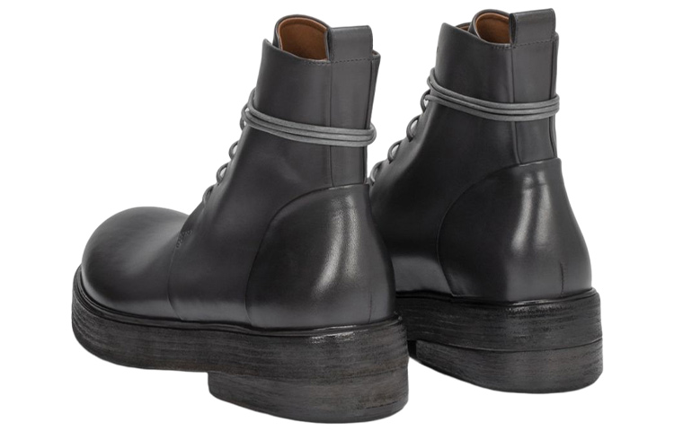 Lookbook Marsèll馬塞爾 皮革 時尚綁帶 短靴 灰色