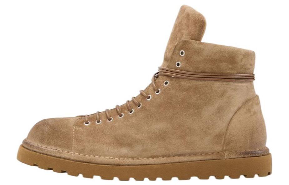 Marsèll Leather Lace-Up Round Toe Boot 'Brown' MMG351M186310