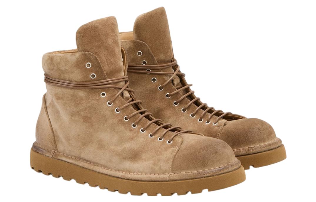 Lookbook Bota de Piel con Cordones y Punta Redonda Marsèll 'Marrón' MMG351M186310