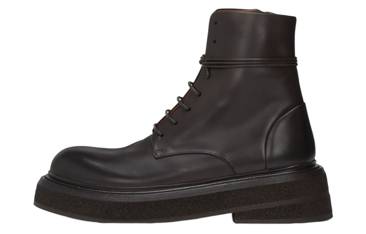 Marsèll Leather Low-Top Lace-Up Boots 'Black' MM4485118460