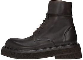 Marsèll Leather Low-Top Lace-Up Boots 'Black' MM4485118460 Marsèll Leather Low-Top Lace-Up Boots 'Black' MM4485118460