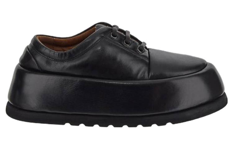 Order Marsèll Leather Round-Toe Lace-Up Low-Top 'Black' MM4590088666