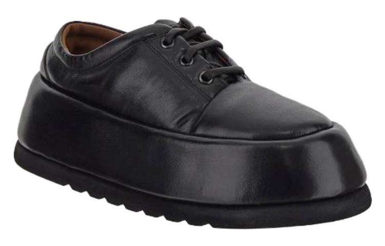 Lookbook Marsèll Leather Round-Toe Lace-Up Low-Top 'Black' MM4590088666