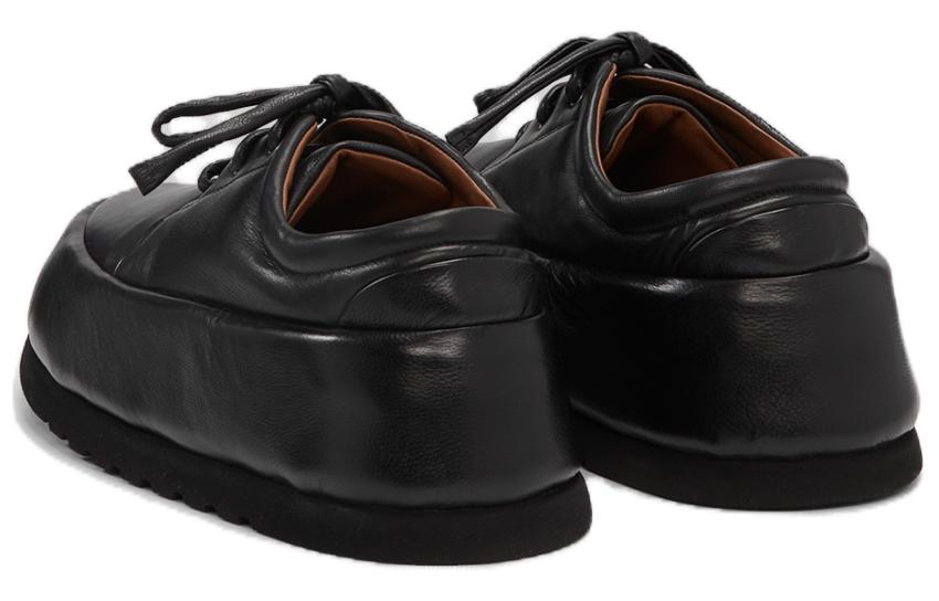 Purchase Marsèll Leather Round-Toe Lace-Up Low-Top 'Black' MM4590088666