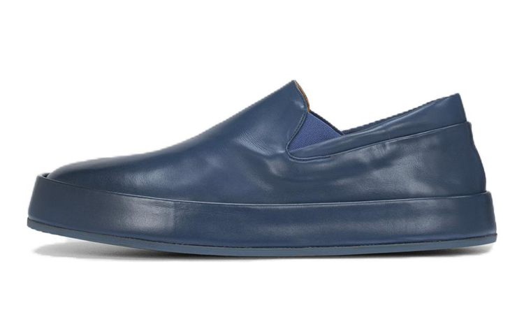 Marsèll Leather Round-Toe Slip-On Low-Top 'Blue'